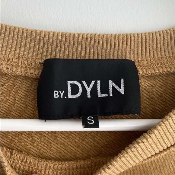 Women's Tan Cropped Sweatshirt - Picture 2 of 4